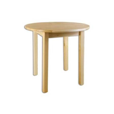 Dřevěný jídelní stůl borovice masiv BM105 průměr 120cm