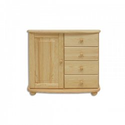 Dřevěná komoda BM140 borovice masiv NELAKOVANÁ