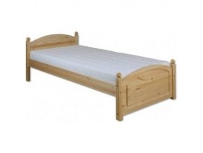 Masivní dřevěná postel -jednolůžko BM126 borovice masiv 80x200 cm 