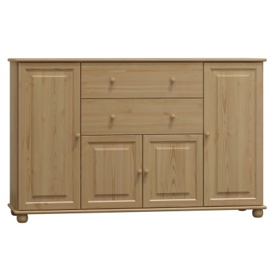 Dřevěná komoda MB 62 z borovice masiv 140x100x42 cm