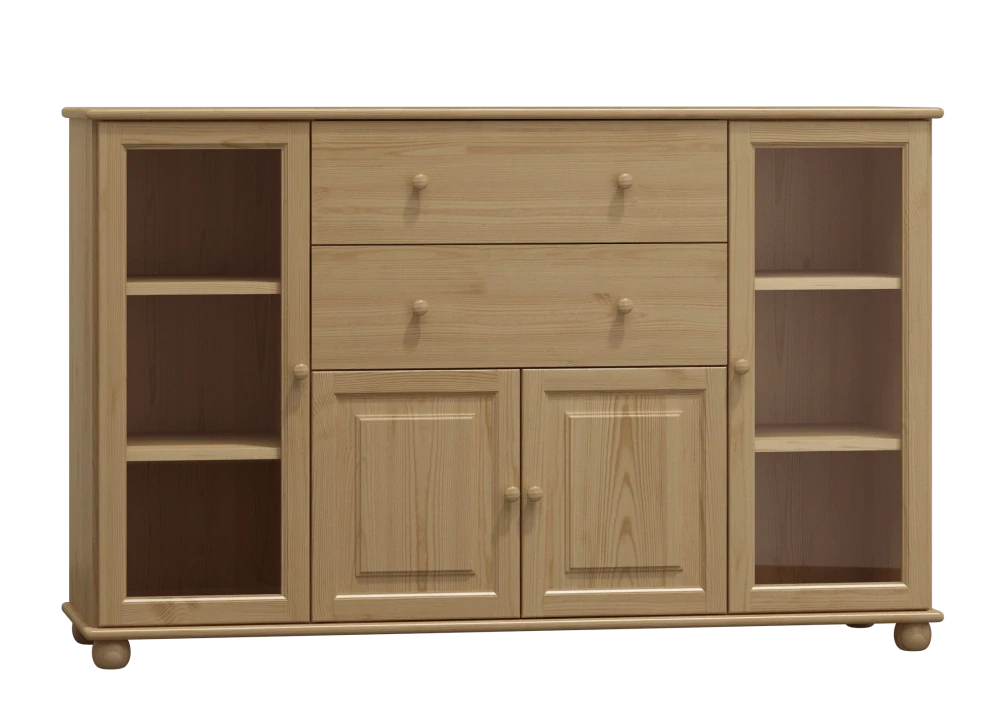 Dřevěná komoda MB 63 z borovice masiv 140x100x42 cm