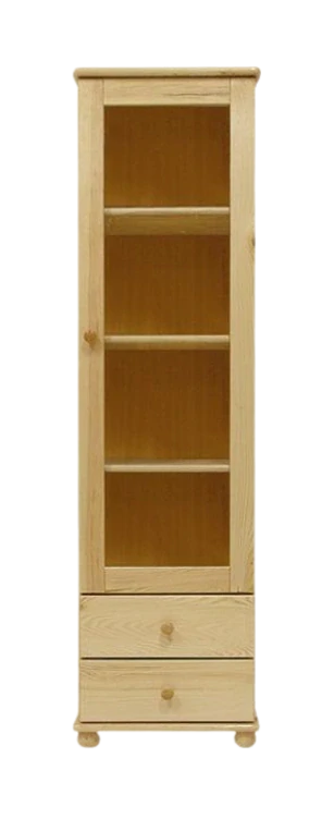 Kombinovaná vitrína MB 69 borovice masiv 40x190x42 cm