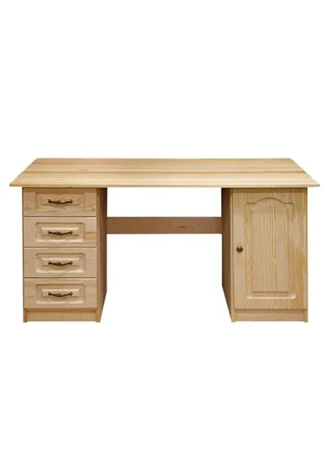 Dřevěný psací stůl DT 18 borovice masiv 139x72x54 cm