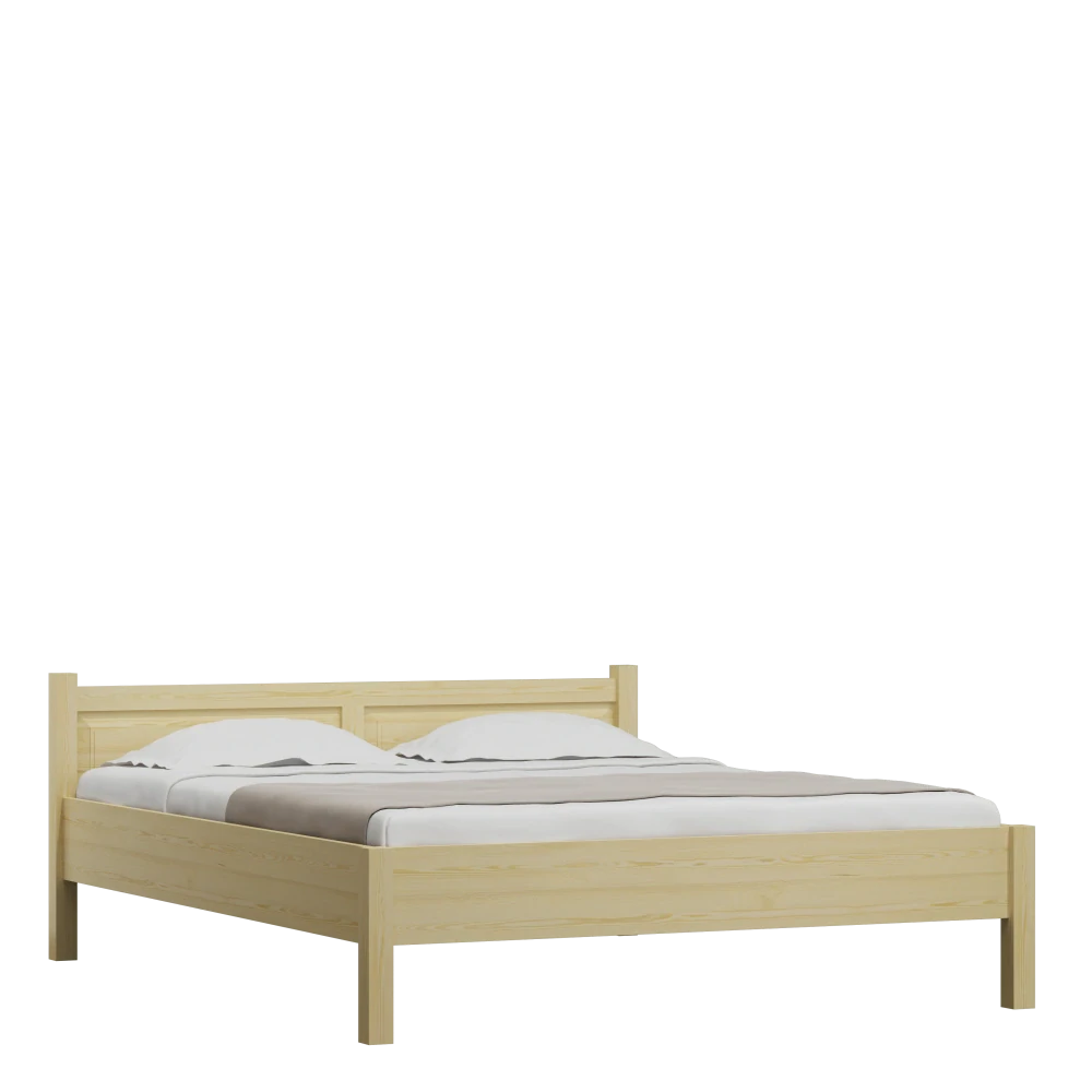 Dřevěná masivní postel 140x200 cm L 112 borovice masiv