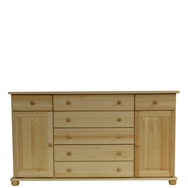 Dřevěná komoda WOOD 84 masiv - 165x42x92 cm