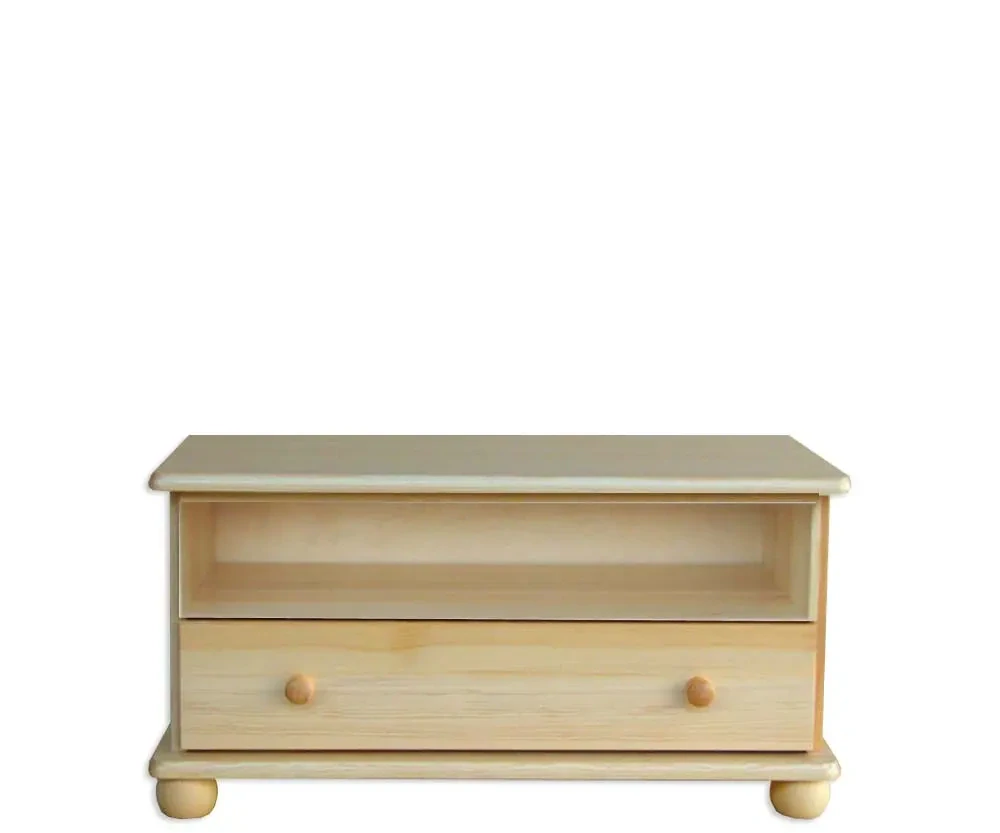 Dřevěný televizní stolek WOOD 85001 masiv 85x42x43 cm