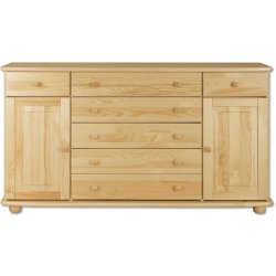 Kombinovaná komoda BM150 borovice masiv 165x92x42 cm