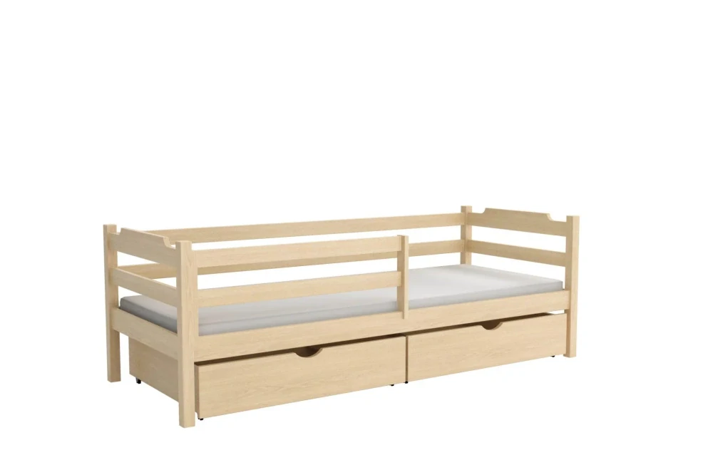 Postel BM007 borovice masiv 180x80 cm