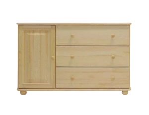 Kombinovaná komoda MB 35 borovice masiv 118x78x42 cm