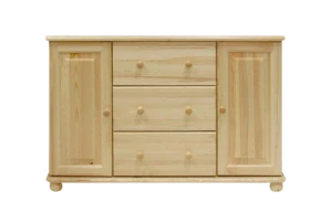 Dřevěná komoda MB 43 borovice masiv 118x78x42 cm