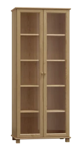 Kombinovaná vitrína MB 106 borovice masiv 80x190x42 cm