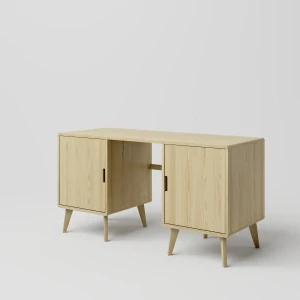 Dřevěný psací stůl  DT 9A borovice masiv 142,5x75x55 cm