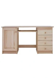 Dřevěný psací stůl  DT 187 borovice masiv 140x75x55 cm