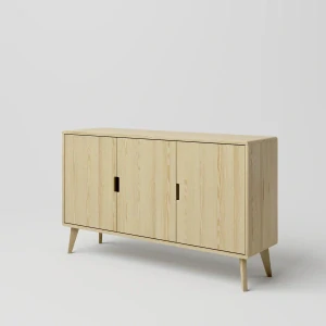 Moderní dřevěná komoda DT SCANDIA 5 borovice masiv šířka 142,5 cm