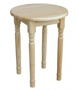 Dřevěný jídelní kruhový stůl 08 borovice masiv  průměr 60cm