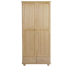 Masivní dřevěná šatní skříň DEA 12 A - šířka 90 cm