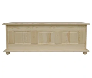 Dřevěná truhla-peřiňák DEA 2C borovice masiv 125x48x45 cm