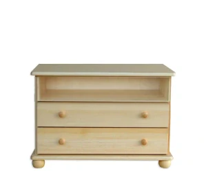 Dřevěný televizní stolek WOOD 85002 masiv 85x42x59 cm