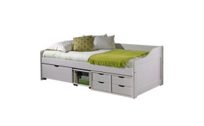Postel MAX 8809 s úložným prostorem 90x200 cm bílá