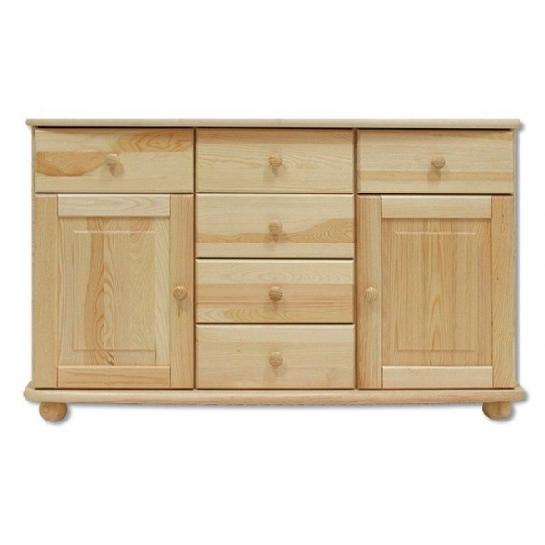 Dřevěná komoda BM136 borovice masiv 125x76x42 cm