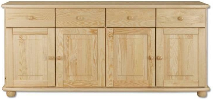 Dřevěná komoda BM165 4xšuplík+4xdvířka šířka 165 cm