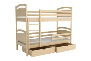 Patrová postel BM-P006- 180x80 cm borovice masiv