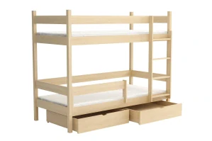 Patrová postel WOOD 002 - 90x200 cm borovice masiv