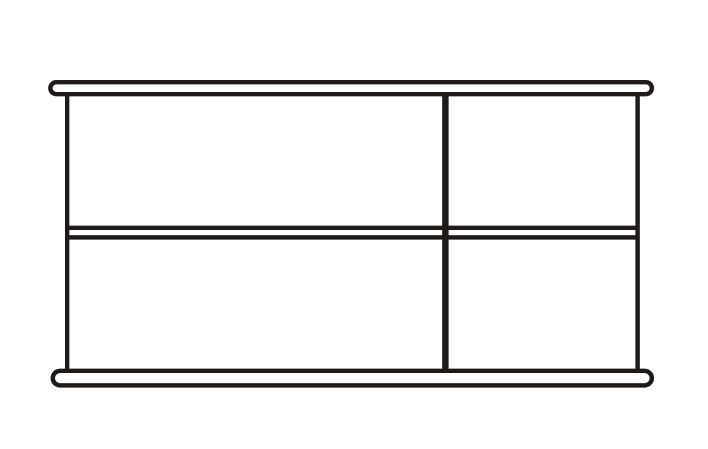 Nástavec na skříň BM142 - šířka 131 cm