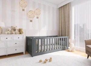 Dětská postel Concept se zábranou 90x200 cm borovice masiv