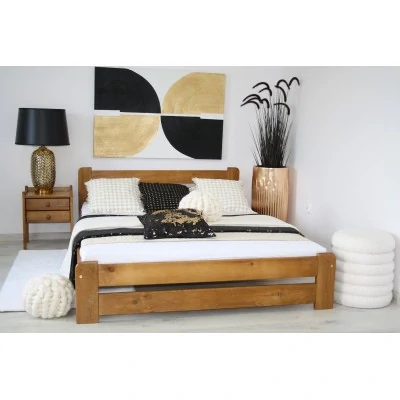 Dřevěná manželská postel MD 02 180x200 cm borovice masiv