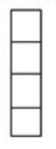 Šatní skříň se zrcadlem a policemi WOOD 36B masiv - 45x60x195 cm