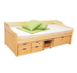 Postel Maxima 8809 90x200 cm s úložným prostorem masiv